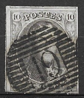 OBP10 Met 4 Randen En Geburen, Met Balkstempel P19 Boom (zie Scans) - 1858-1862 Medaillen (9/12)