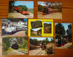 Lot De 19 CPSM Sur Les Locomotives-petits Trains Touristiques - 5 - 99 Cartoline