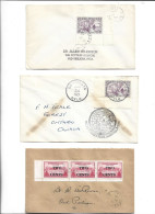 CANADA - NEWFOUNDLAND - POSTAL HISTORY LOT - FDC BONAVISTA - 1908-1947