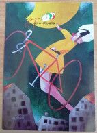 CARTOLINA CICLISMO 84° GIRO D' ITALIA 2001 LA FIABA DEL GIRO ILLUSTRATORE TADINI Italy Signed Postcard ITALIEN Postkarte - Manifestazioni