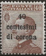 TRTT7L,1919 Terre Redente - Trento E Trieste, Sassone Nr. 7, Francobollo Nuovo Con Traccia Di Linguella */ - Trentin & Trieste