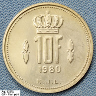 Luxembourg • 10 Francs 1980  Argent / Silver 925‰ (Jean) •  QP / Flan Poli  •  3'000 Ex.  • Rare •  [24-464] - Luxembourg