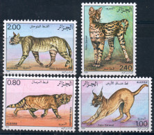 Année 1986 - N°858/861 Neufs**MNH : Les Chats Sauvages - Algeria (1962-...)