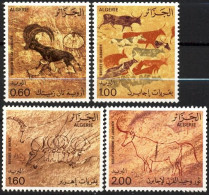 Année 1981-N°747/750 Neufs**MNH : Peintures Rupestres Du Tassili : Bovidés - Mouflon - Bœuf - Argelia (1962-...)