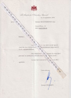 Autographe Michel Toussaint - Politico E Militare