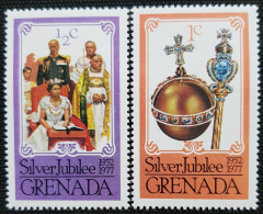 Grenade 1977 The 25th Anniversary Of The Reign Of Queen Elizabeth II    Stampworld N° 823 Et 824 - Grenada (1974-...)