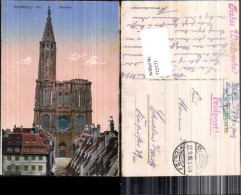 715777 Straßburg Strasbourg Elsass Münster Feldpost Schwelm  - Elsass