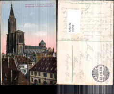 715778 Straßburg Strasbourg Elsass Dom Cathedrale Feldpost Schwelm  - Elsass