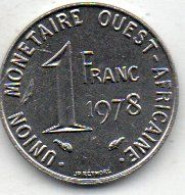 Afrique De L'ouest 1 Franc1978 - Afrique Du Sud