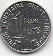 Afrique De L'ouest 1 Franc1978 - Zuid-Afrika