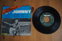 JOHNNY HALLYDAY  LES ROCKS LES PLUS TERRIBLES VOL 2 EP POCHETTE CARTON1964 VARIANTE - 45 G - Maxi-Single