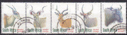 SUD AFRICA 1998 FAUNA IN VIA DI ESTINZIONE SERIE COMPLETA USATA COME DA FOTO - Gebraucht