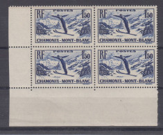 France   N° 334 Bloc De 4 * *  - Cote  :  64 € - Unused Stamps