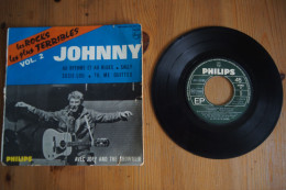 JOHNNY HALLYDAY  LES ROCKS LES PLUS TERRIBLES VOL 2 EP POCHETTE CARTON1964 VARIANTE - 45 G - Maxi-Single