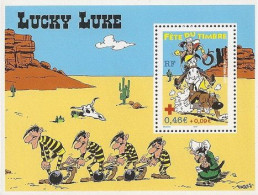 Bloc N° 55 "FETE DU TIMBRE. LUCKY LUKE" Neuf** LUXE. PROPOSE SOUS FACIALE. A SAISIR. - Mint/Hinged