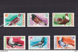 ROMANIA - Posta ROMANA YVERT. 3326-3331 - Piccioni - Pigeon - Year 1981 MNH ** - Pigeons & Columbiformes