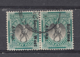 South West Africa 1924 - Overprinted 1/2d Pair, Vf Used (e-729) - Südwestafrika (1923-1990)