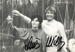 CELEBRITES - Artistes - Chanteurs - Un Homme Et Une Femme - Line Et Willy - Carte Postale Ancienne - Artistes