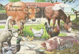 Bloc N° 69 "ANIMAUX DE LA FERME" Neuf** LUXE. PROPOSE SOUS FACIALE. A SAISIR. - Mint/Hinged