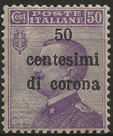 TRTT9N2,1919 Terre Redente - Trento E Trieste, Sassone Nr. 9, Francobollo Nuovo Senza Linguella **/ - Trentino & Triest