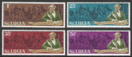 St Lucia. 1970 Death Centenary Of Charles Dickens. MH Complete Set. SG 293-296. M3155L - Ste Lucie (...-1978)