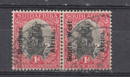 South West Africa 1924 - Overprinted 1d Pair, Vf Used (e-730) - Afrique Du Sud-Ouest (1923-1990)