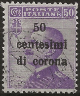 TRTT9U1,1919 Terre Redente - Trento E Trieste, Sassone Nr. 9, Francobollo Usato Per Posta °/ - Trente & Trieste