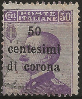 TRTT9U2,1919 Terre Redente - Trento E Trieste, Sassone Nr. 9, Francobollo Usato Per Posta °/ - Trentino & Triest