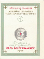 FRANCE 1956   CARNET CROIX - ROUGE - Red Cross