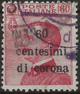 TRTT10oU,1919 Terre Redente - Trento E Trieste, Sassone Nr. 10o, Francobollo Usato Per Posta °/ Varietà - Trente & Trieste