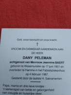 Doodsprentje Dany Peleman / Waasmunster 17/6/1951 Hamme 4/2/1967 ( Jeannine Baert ) - Religion & Esotérisme