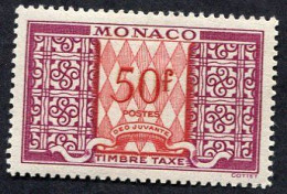 Monaco Taxe N°61A Neuf**, Qualité Très Beau - Strafport