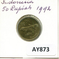 50 RUPIAH 1992 INDONÉSIE INDONESIA Pièce #AY873.F.A - Indonesien