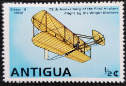 Antigua 1978 The 75th Anniversary Of The First Airplane Flight By Wright Brothers   Stampworld N° 496 - Antigua Et Barbuda (1981-...)