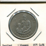 1 LILANGENI 1979 SWAZILAND Coin #AS307.U.A - Swasiland