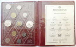 Repubblica Italiana - Serie Divisionale 1991 FDC Originale Zecca 11 Valori - Mint Sets & Proof Sets