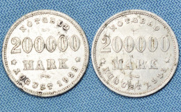 Deutschland / Germany • Notgeld 2x • Hamburg 200'000 Mark 1923 • [24-468] - Monedas/ De Necesidad