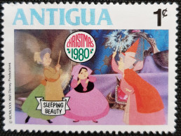 Antigua 1980 Christmas - Walt Disney's Sleeping Beauty Scene Stampworld N° 603 - Antigua Et Barbuda (1981-...)