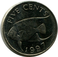 5 CENT 1997 BERMUDA Coin UNC FISH #M10312.U.A - Bermudes