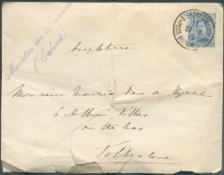 N°141 - 25c. Em. 1915 Obl. Sc Ste-ADRESSE POSTE BELGE Sur Lettre Du 27-X-1915 + Griffe Violette MINISTERE DES FINANCES ( - Autres & Non Classés