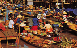 CPSM Thailande-Floating Market-Timbre     L2784 - Tailandia