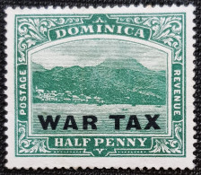 Dominique 1918 -1919 Overprinted "WAR TAX" - London Print  Stampworld N° 56 - Dominica (1978-...)