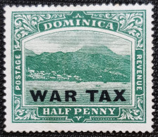 Dominique 1918 -1919 Overprinted "WAR TAX" - London Print  Stampworld N° 56 - Dominique (1978-...)