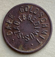 Luxembourg  Stadtbredimus . Cafe Goldschmit . Jeton -Token - Bon  ( Durchmesser +- 24 Mm ) - Professionals / Firms