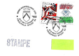 ITALIA ITALY - 1995 MORTEGLIANO (UD) Udinese Calcio In A Per Il Centenario Su Busta Viaggiata - 7832 - 1991-00: Poststempel