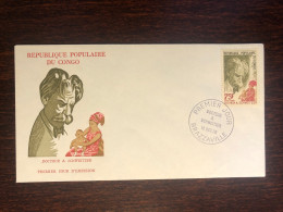 CONGO FDC COVER 1975 YEAR SCHWEITZER HEALTH MEDICINE STAMPS - FDC