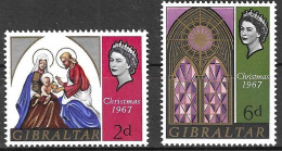 GIBILTERRA - 1967 - NATALE - SERIE DUE VALORI - NUOVA MNH** (YVERT 201\2 - MICHEL 205\6) - Gibilterra