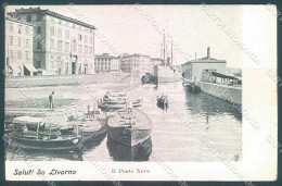 Livorno Città Ponte Nuovo Barche Saluti Da Cartolina JK3930 - Livorno
