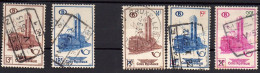 Belgique Chemin De Fer 1954-1956 COB CF355, 356, 358, 359, 360,  5 Timbres Oblitérés, - Oblitérés