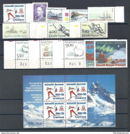 1994 GROENLANDIA , ANNATA Completa 13 Valori + 1 Foglietto - MNH** - Sonstige & Ohne Zuordnung